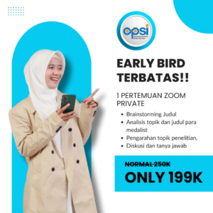 1 Pertemuan Zoom - Konsultasi Topik/Judul Proposal OPSI (Early Bird TERBATAS) - Start 15 Januari 2026