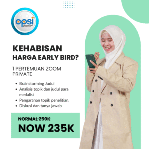 1 Pertemuan Zoom - Konsultasi Topik/Judul Proposal OPSI (Regular Price) - Start 20 Januari