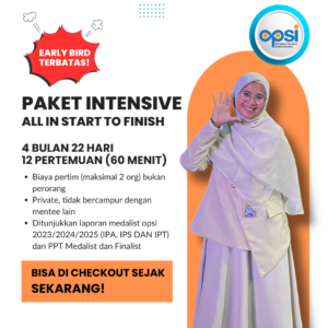 Available - Paket Laporan - Intensive (12 Pertemuan, 08 April - 30 Agustus)
